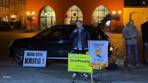 Greifswald - Ralf mit einem Aufruf 09-10-2023