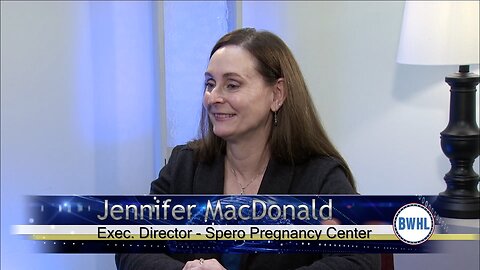 Jennifer MacDonald, Executive Director of Spero Pregnancy Center, welcomes pregnant women in crisis