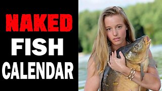 Models Pose NAKED with Giant Fish for 2023 calendar