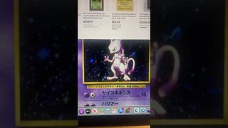 15,000 For A NO RARITY MEWTWO POKEMON CARD, 1996 JAPANESE PRINTING