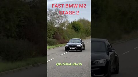 INSANE STAGE 2 BMW M2 SHOWING POWER ON THE ROAD #shorts #viral #viralvideo #bmwm2 #stage2 #M2 #BMW