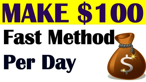 How to make $100 a day fast with no money, Work From Home