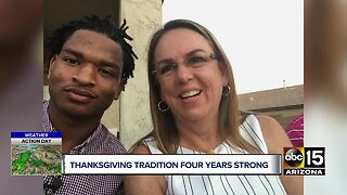 She texted the wrong teen. Now it's their fourth Thanksgiving