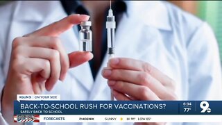 Pediatricians recommend vaccinations for students