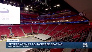 Sports arenas to increase seating
