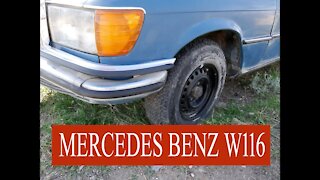 Mercedes Benz W116 - How to change the spare wheel (spare tire)