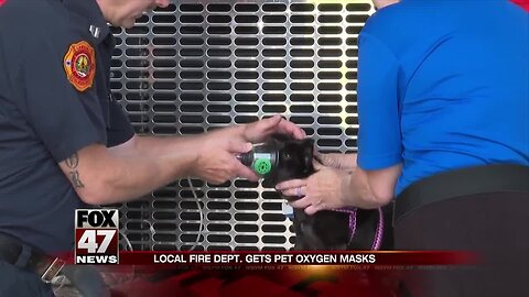 Lansing receives pet oxygen masks for each fire department