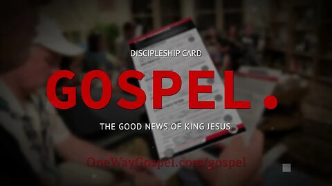 GOSPEL Discipleship Card Promo // OneWayGospel