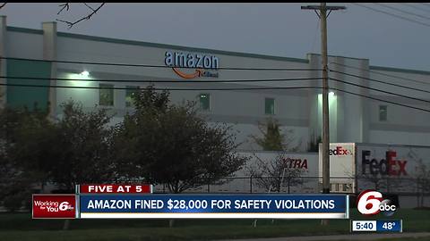 Amazon facing $28,000 fine over Plainfield warehouse worker's death