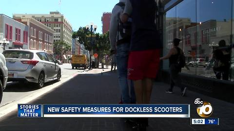 New safety measures for San Diego's dockless scooters