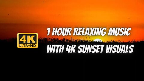 4K Sunset for Serene Sleep: 1 Hour of Relaxing Theta Sound Waves