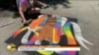 Keybank Chalk Your Walk competition