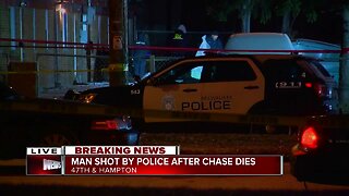 Man shot by police after chase on north side dies