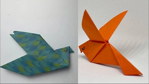 DIY Origami paper bird #diy #diyorigami #origami #bird