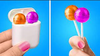 HOW TO SNEAK FOOD ANYWHERE🍭🍩🍬 YUMMY SNACK IDEAS
