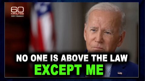 No One is Above the Law: Except Joe Biden