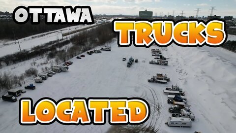 OTTAWA FREEDOM CONVOY TRUCKS LOCATED IN POLICE IMPOUND