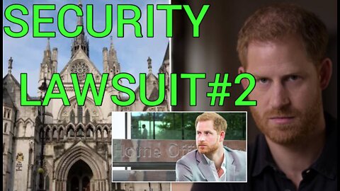 Prince Harry- Second Security Lawsuit Filed #PrinceHarry #DimwitDuke #HomeOffice #Security #Royals