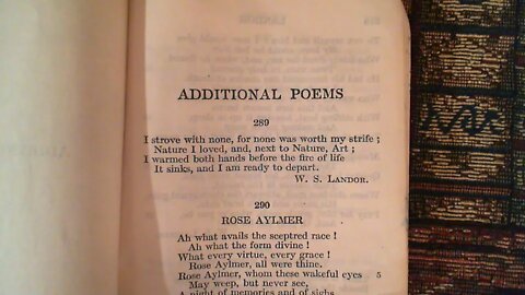 I strove with none - W. S. Landor