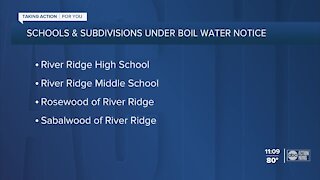 Pasco County Utilities issues precautionary boil water notice for 2 Pasco County Schools, 3 neighborhoods