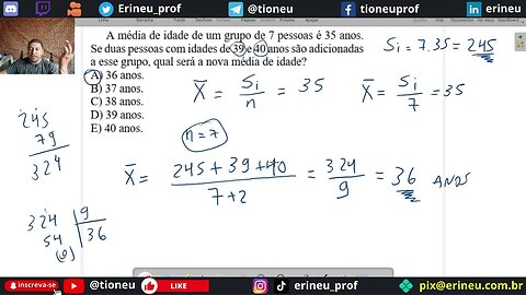 Média, Mediana e Moda (EXERCÍCIOS)