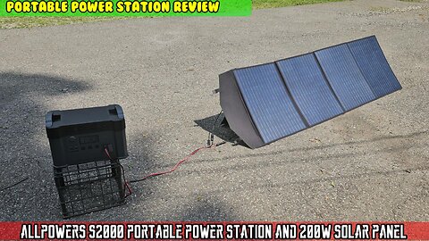 ALLPOWERS S2000 Pro 2400W (4000W Peak) Portable Power Station and 200W Portable Solar Panel