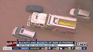 Streets flooded in Phoenix