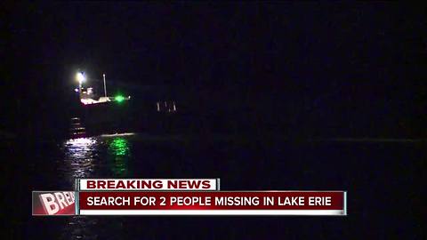 U.S. Coast Guard searches for two people missing in Lake Erie near Ashtabula