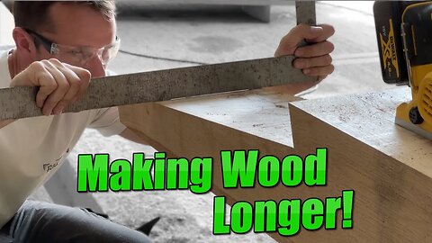 Splicing Oak Beams to Make Them Longer - The Tapered Splice