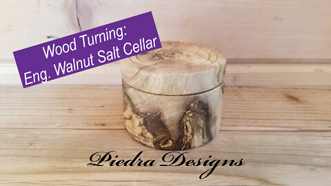 Wood Turning: Salt Cellar from English Walnut