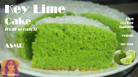 Key Lime Cake from Scratch | No Egg | Vegan | EASY RICE COOKER CAKE RECIPES