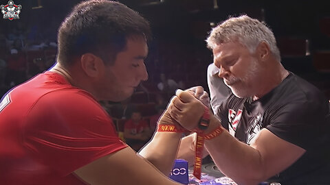 The 100kg Armwrestling World Champion Kydyrgali Ongarbaev