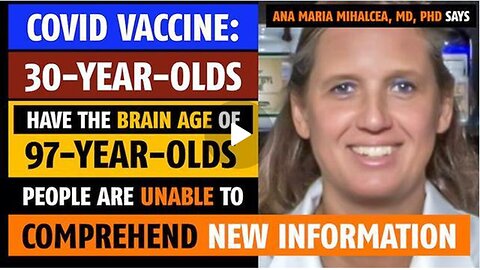 Covid Vaccine: 30-year-olds have Brain Age of 97-year-olds, Says|Dr. Ana Maria Mihalcea, MD, PhD