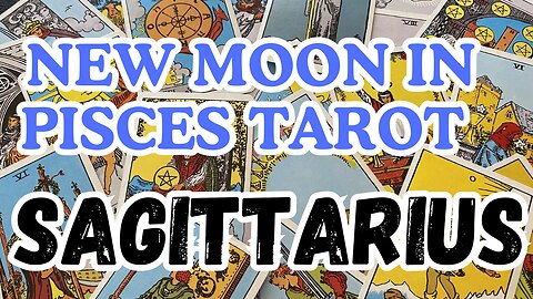 Sagittarius ♐️- The roots of yoir foundation! Pisces New Moon 🌑 Tarot reading #Sagittarius #tarot