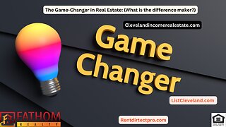 Creating Income Real Estate: (The difference maker?)