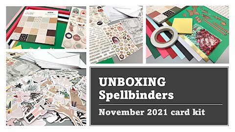 UNBOXING | Spellbinders Joyful Christmas 2021 card kit