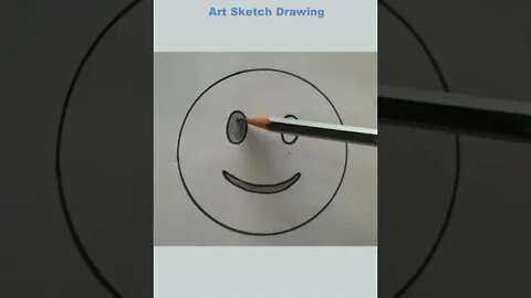 Smiley Face Drawing shorts 😀 #easydrawingvideos #smileydrawing #shorts #drawingshorts