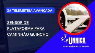 3# TELEMETRIA AVANÇADA: SENSOR DE PLATAFORMA PARA CAMINHÃO GUINCHO