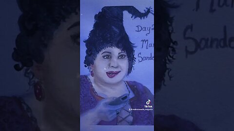 day 28 of 300 days of #drawingchallenge #spookyseason #edition. #paint #marysanderson #hocuspocus