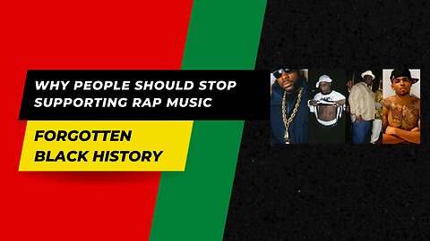 Why People Should Stop Supporting Rap Music
