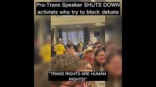 Pro-Trans speaker SHUTS DOWN activists who try to block Michael Knowles debate
