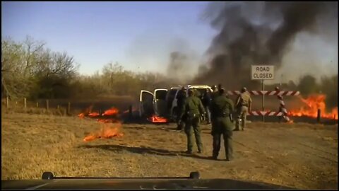 TxDPS rescues woman after 'smuggler' flees fiery crash