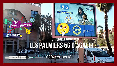 MAROC. A Agadir la 5 G aime les palmiers ... Voir descriptif (Hd 720)