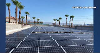 Gov. Sisolak visits Las Vegas charities new solar array