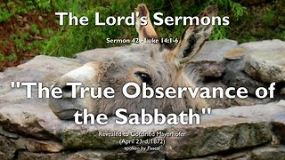 The true Sabbath Observance... Spiritualize your Deeds & Words ❤️ Jesus explains Luke 14:1-6