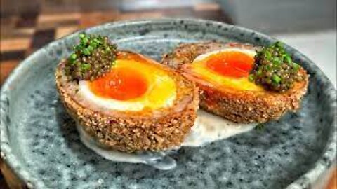 The most insane Scotch Egg with Caviar 😍