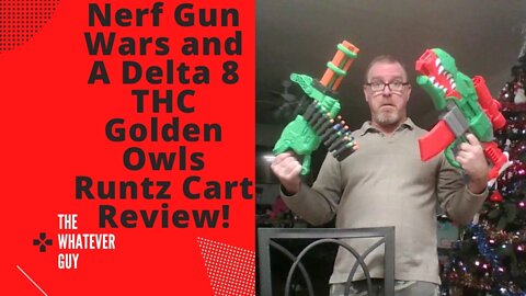 Nerf Gun Wars and A Delta 8 THC Golden Owls Runtz Cart Review!