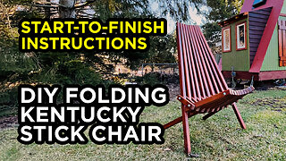 How To Build A Folding Stick Chair - Easy DIY Patio / Lawn Chair