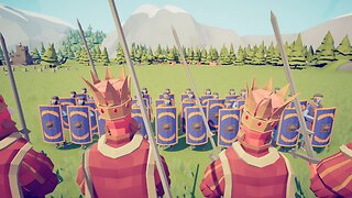 30 Kings Versus 30 Shield Bearers || Totally Accurate Battle Simulator