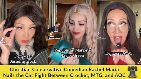 Christian Conservative Comedian Rachel Maria Nails the Cat Fight Between Crocket, MTG, and AOC